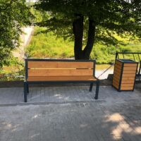Parková lavička Aura