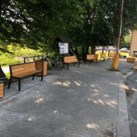 Parková lavička Aura